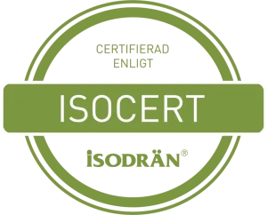 Certifierad enligt Isocert isodrän för dränering i Linköping och Norrköping.